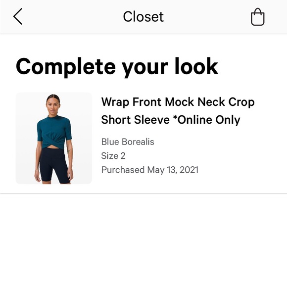 Lululemon Top Size 2 - Picture 3 of 3